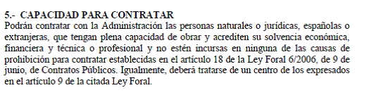 Capacidad para contratar