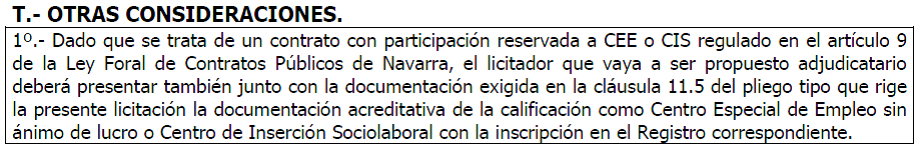 Otras consideraciones